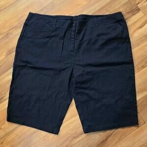 Basic Editions Black Bermuda Shorts Women's 24W